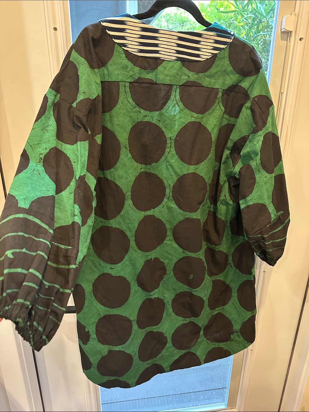 Anya Hindmarch Green & Black Polka Dot Midi Dress - Picture 3 of 3